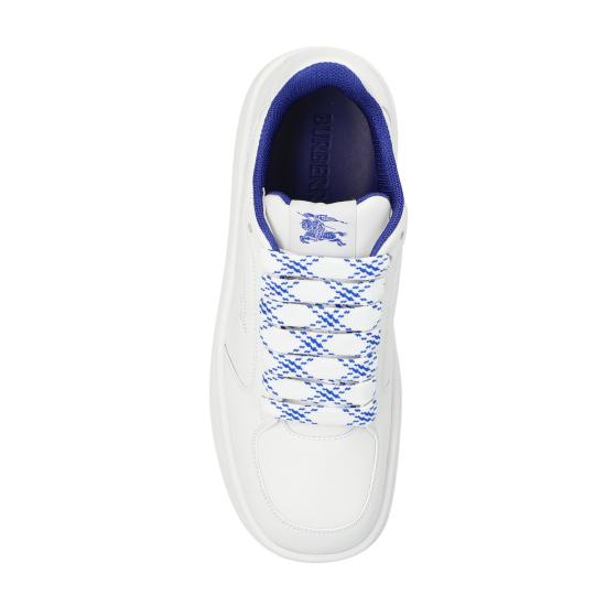  버버리 레더 스톡 스니커즈 8095698 A1464 WHITE - BURBERRY