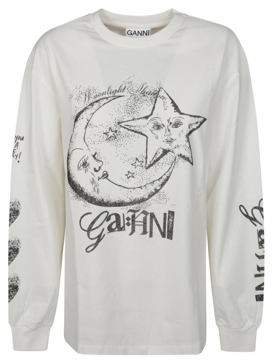 25SS 가니 긴팔 티셔츠 T4064135 EGRET DOM