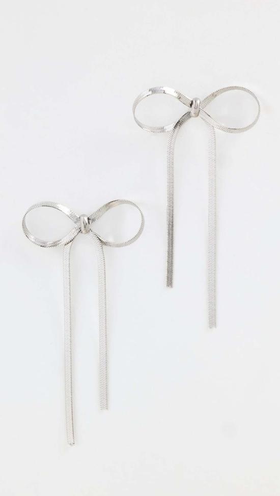  메종 이렘 이어링 Maison Irem Bow Earrings 알루미늄 도금