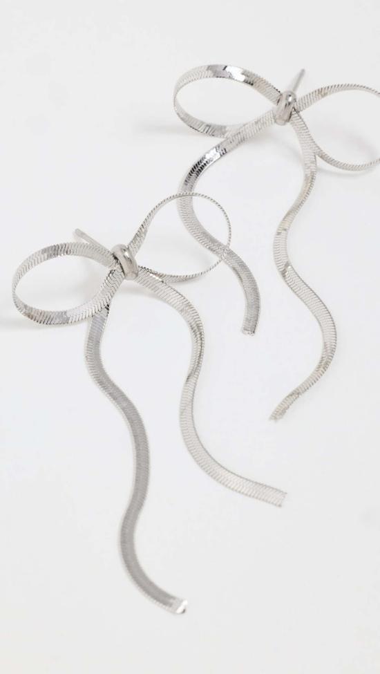  메종 이렘 이어링 Maison Irem Bow Earrings 알루미늄 도금 - MAISON IREM