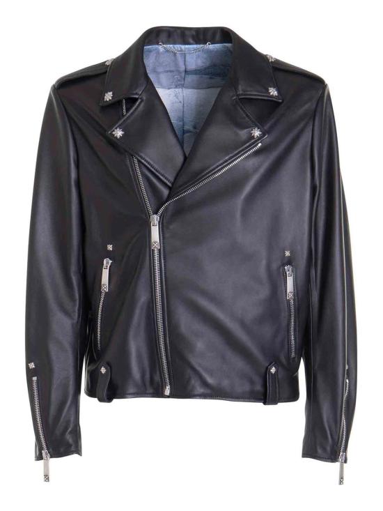  존 리치몬드 바이커 자켓 RUP24001GBC1BLACK Black