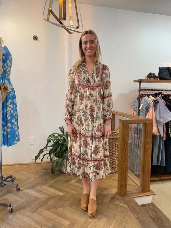  씨뉴욕 롱 원피스 Sea Ny 카산드라 L/S 드레스 멀티 - SEA NY