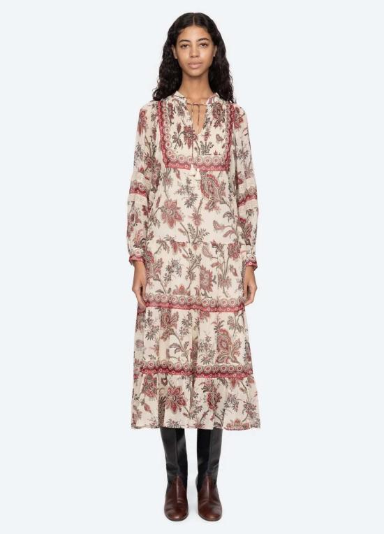  씨뉴욕 롱 원피스 Sea Ny 카산드라 L/S 드레스 멀티 - SEA NY