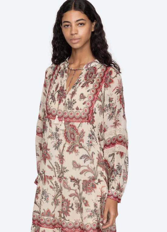  씨뉴욕 롱 원피스 Sea Ny 카산드라 L/S 드레스 멀티 - SEA NY