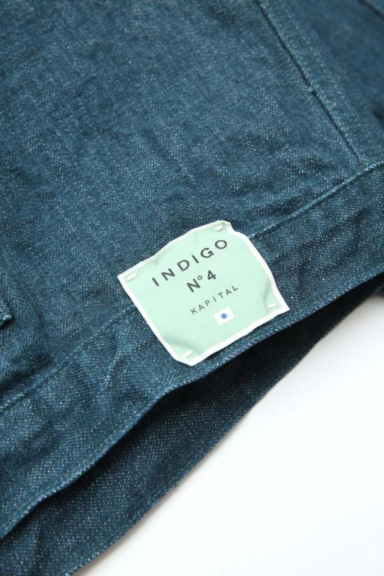  캐피탈 데님 자켓 Kapital No.4 Plant Dyed Denim 1st 재킷 - KAPITAL