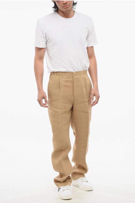  펜디 스트레이트 팬츠 FB0979 AR96 F1MTK Beige - FENDI