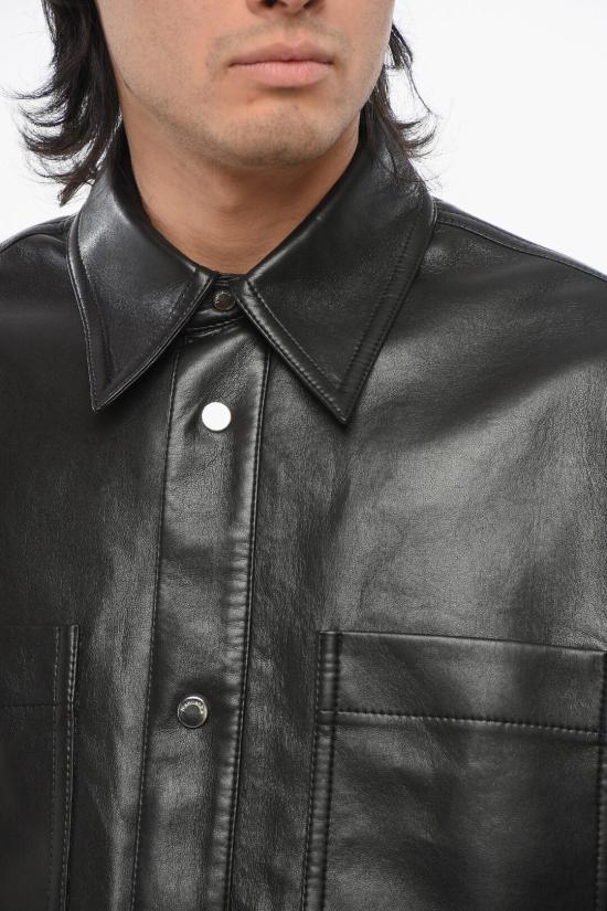  나누슈카 가죽 자켓 NM22CROW00399 0 BLACK Black - NANUSHKA