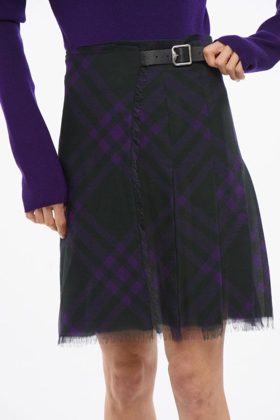  버버리 롱 스커트 8077243ROYAL Violet - BURBERRY