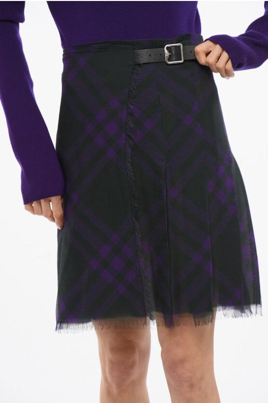  버버리 롱 스커트 8077243ROYAL Violet - BURBERRY