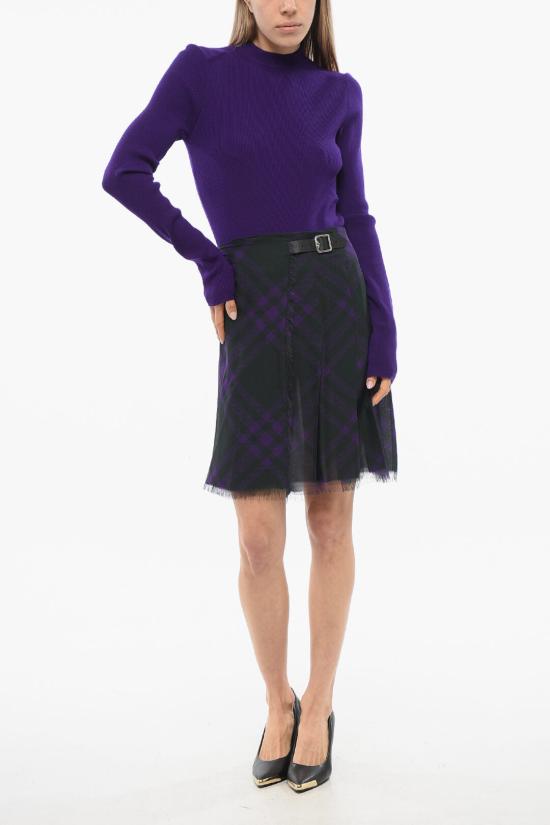  버버리 롱 스커트 8077243ROYAL Violet - BURBERRY