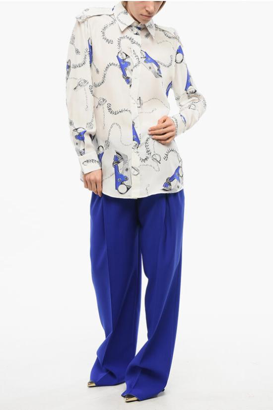  버버리 블라우스 8090714157288 B9594 White - BURBERRY