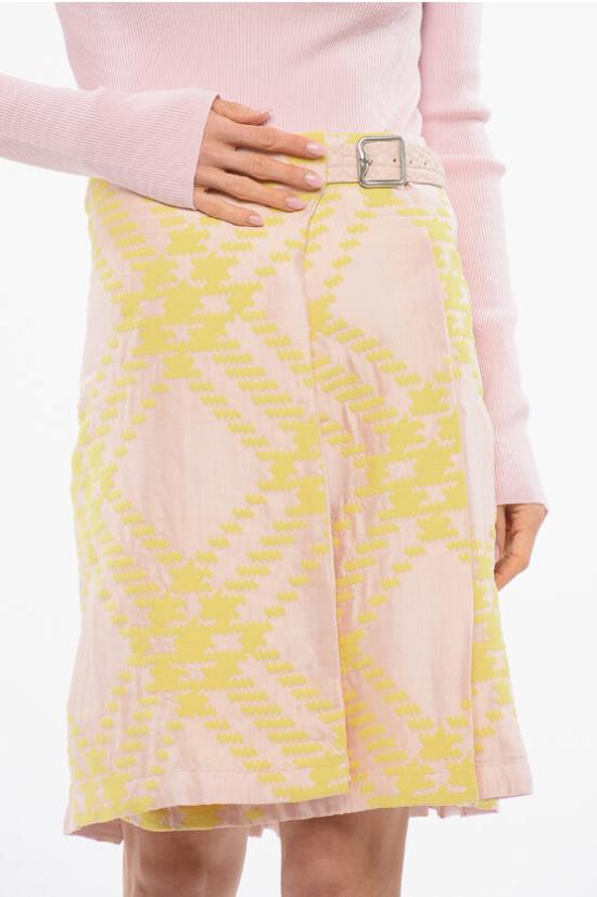  버버리 숏 스커트 8083000155134 B8685 Pink - BURBERRY