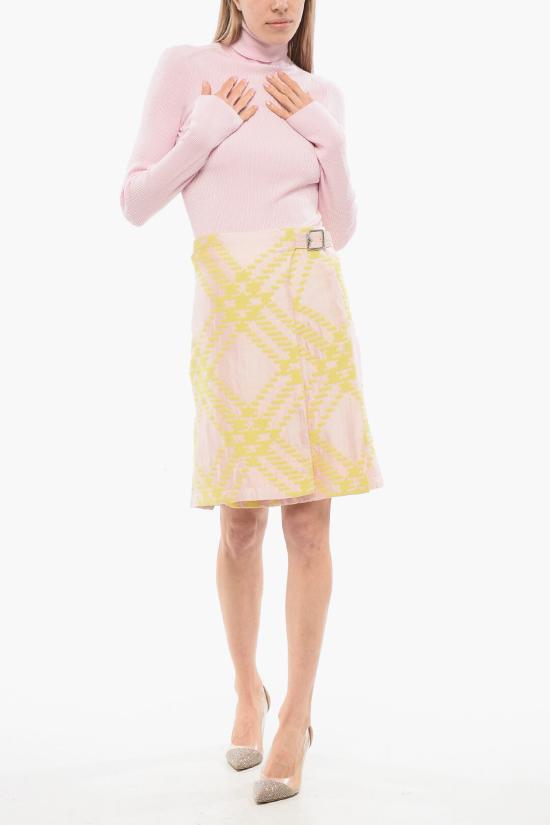  버버리 숏 스커트 8083000155134 B8685 Pink - BURBERRY