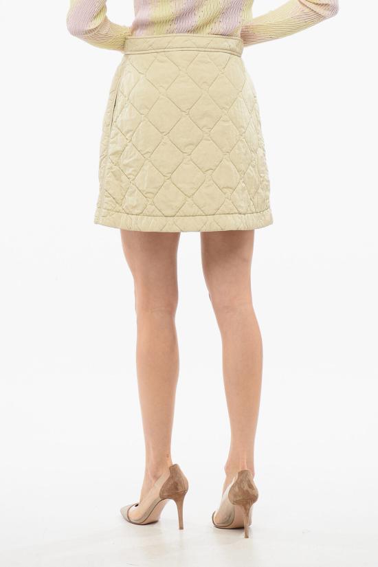  버버리 퀼티드 미니 스커트 8081126153871 B7348 Beige - BURBERRY