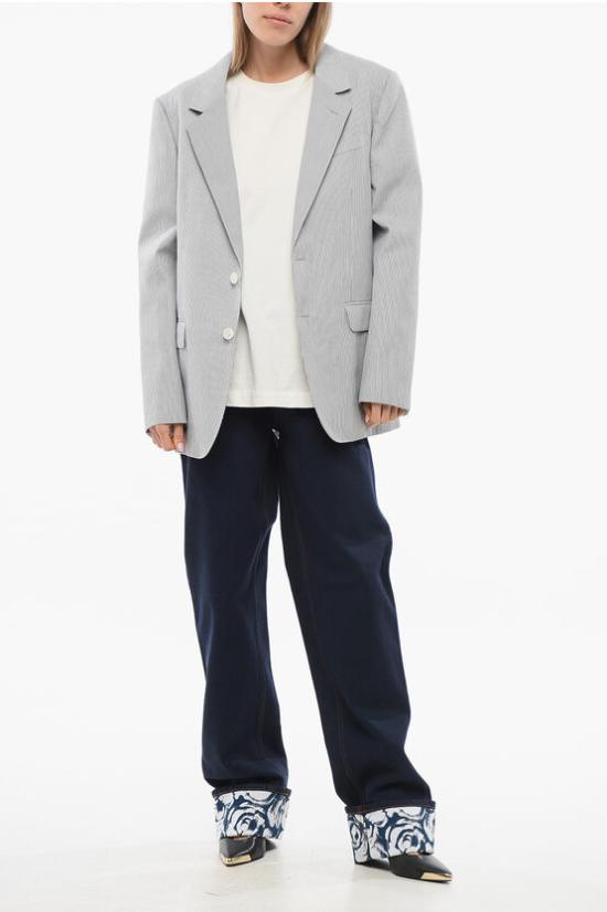  셀린느 수트 자켓 2V06J869W 01XB Gray - CELINE