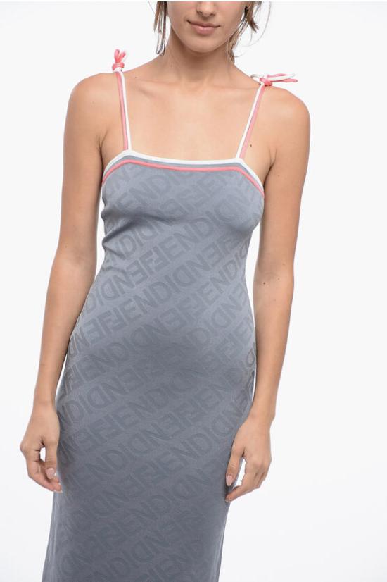  펜디 원피스 FZDB45 ANZE F1KE5 Light blue - FENDI