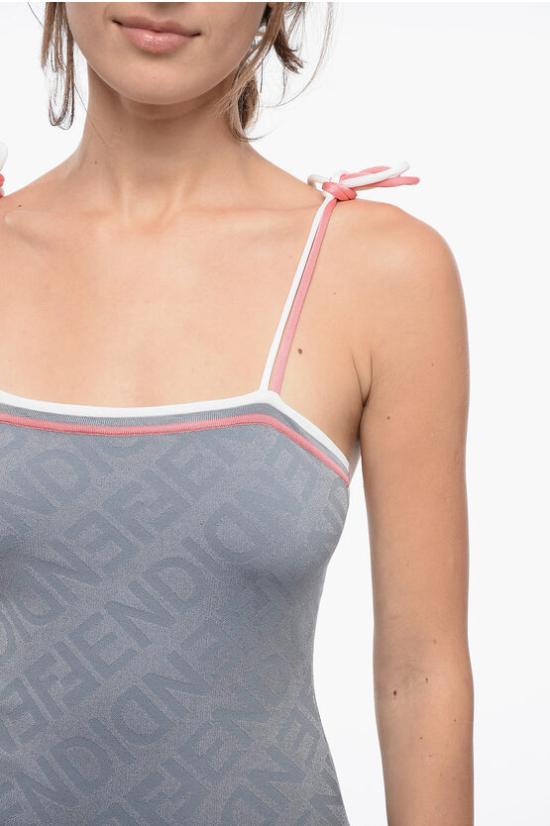  펜디 원피스 FZDB45 ANZE F1KE5 Light blue - FENDI