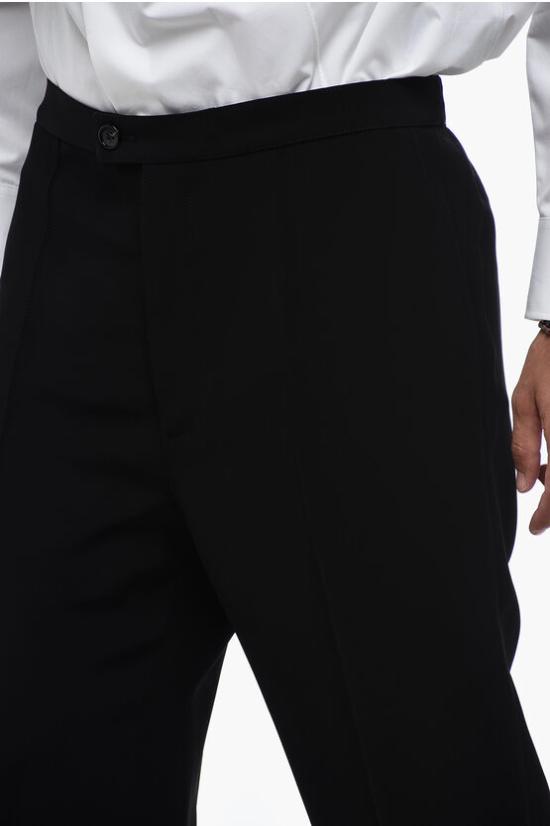  알렉산더 맥퀸 스트레이트 팬츠 745802 QVP28 1000 Black - ALEXANDER MCQUEEN