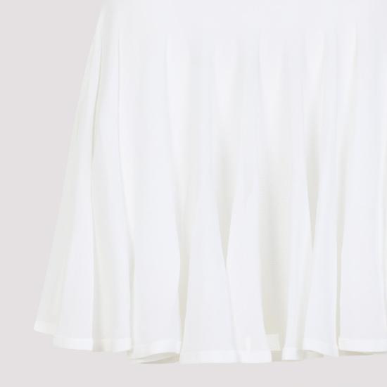 25SS 알라이아 스커트 AA9J2306K053A 000 BLANC WHITE - ALAIA