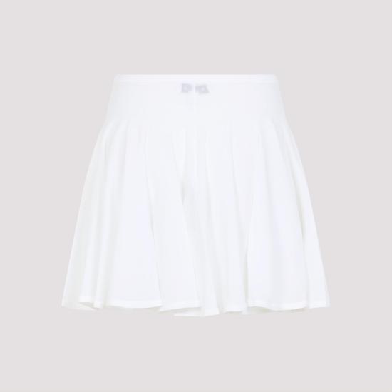 25SS 알라이아 스커트 AA9J2306K053A 000 BLANC WHITE - ALAIA