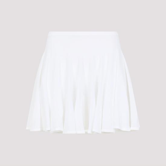 25SS 알라이아 스커트 AA9J2306K053A 000 BLANC WHITE - ALAIA