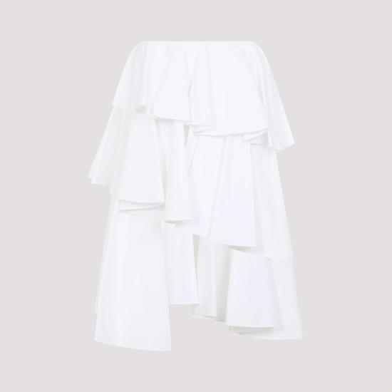 25SS 알라이아 스커트 AA9J2313T611A 000 BLANC WHITE - ALAIA