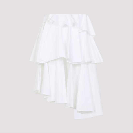 25SS 알라이아 스커트 AA9J2313T611A 000 BLANC WHITE - ALAIA