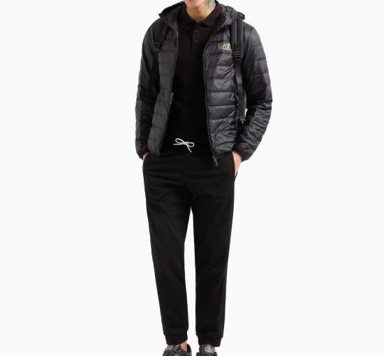  엠포리오 아르마니 숏패딩 8NPB24 PNGPZ 208 BLACK - EMPORIO ARMANI