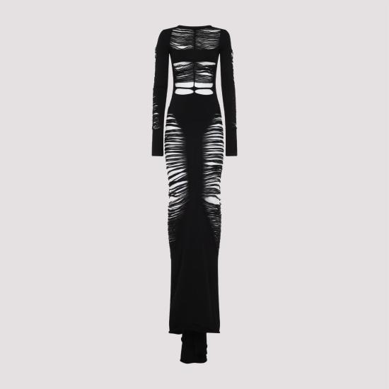 25SS 릭 오웬스 원피스 RO01E7614 KGRIDM 09 BLACK - RICK OWENS