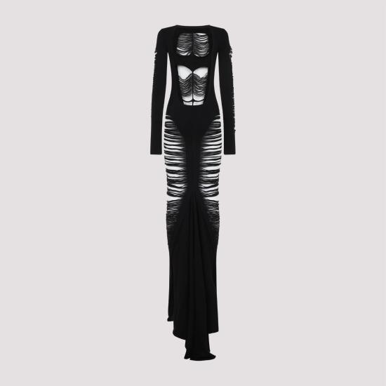 25SS 릭 오웬스 원피스 RO01E7614 KGRIDM 09 BLACK - RICK OWENS