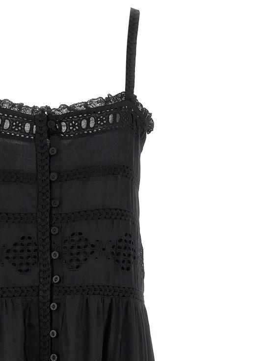 25SS 이자벨마랑에뚜왈 롱 원피스 RO0708FAC1J15E01BK Black - ISABEL MARANT ETOILE