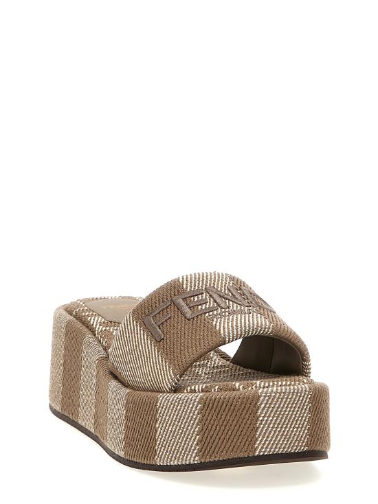 25SS 펜디 뮬/슬리퍼 8R8515ASB5F1STE Gray - FENDI