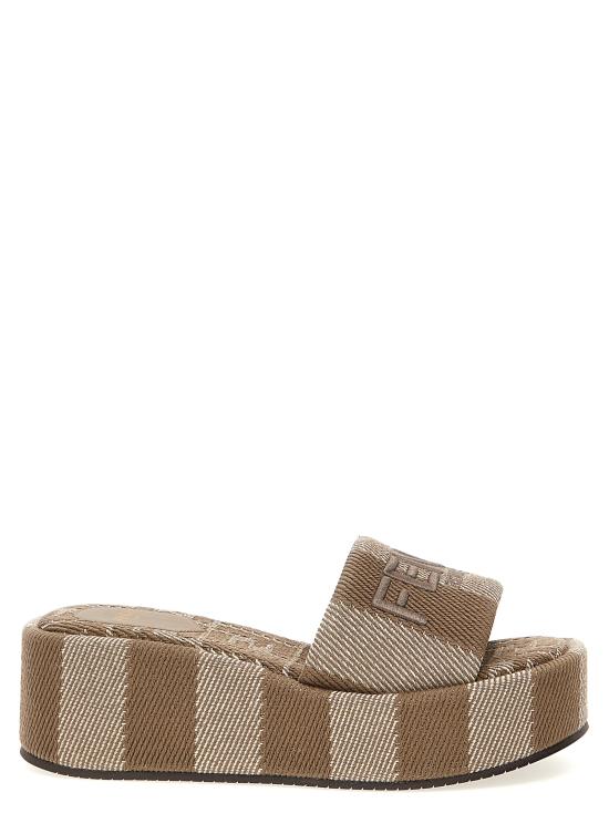 25SS 펜디 뮬/슬리퍼 8R8515ASB5F1STE Gray