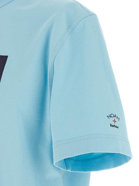 25SS 바버 반팔 티셔츠 MTS1448BL12 Light Blue - BARBOUR