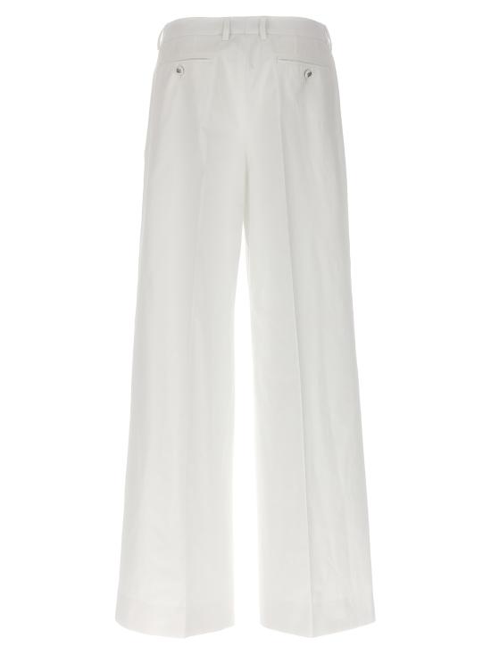 25FW 돌체앤가바나 스트레이트 팬츠 FTC0VTFUFJRW0001 White - DOLCE & GABBANA