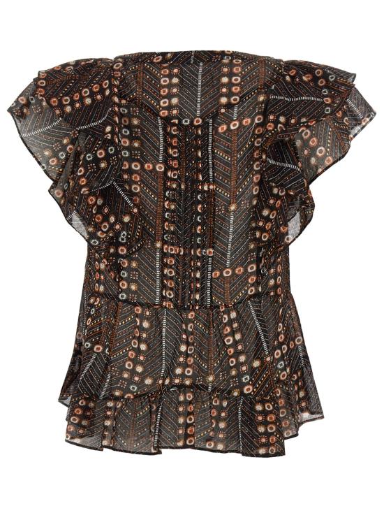 25SS 이자벨마랑에뚜왈 탑 HT0033FBC1J19E02FK Black - ISABEL MARANT ETOILE