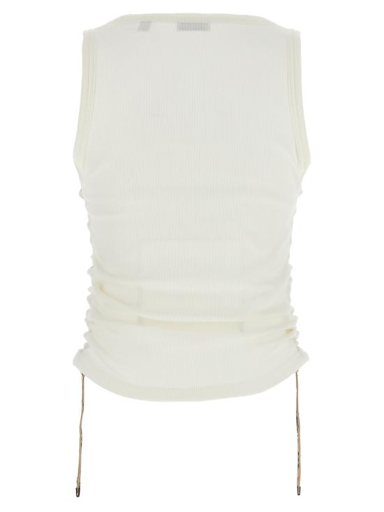 25FW 버버리 민소매 티셔츠 8109197CHALK White - BURBERRY