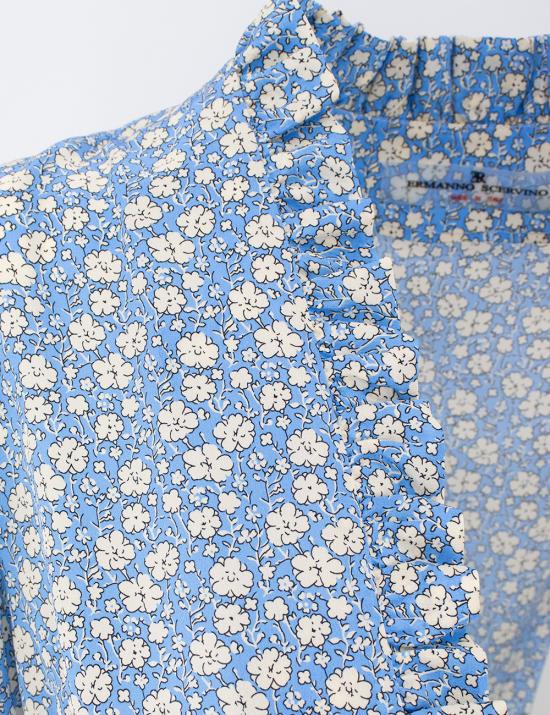 25SS 에르마노 설비노 숏팬츠 D462Q359OYQ S4624 ST MICROFIORE BEIGE CELEST - ERMANNO SCERVINO