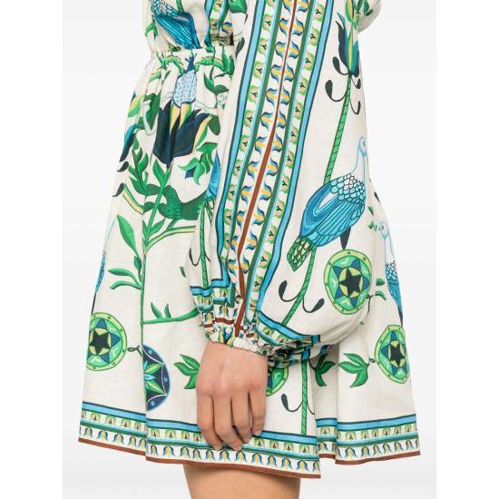 25SS Lug Von Siga 숏 원피스 LVSS2025110 SELENE OFFWH WHITE GREEN - OTHER BRANDS