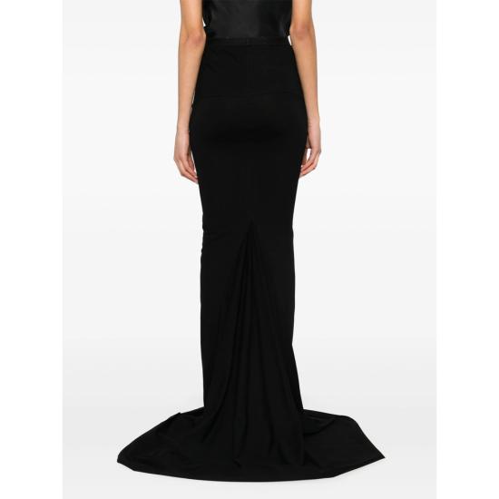 25SS 릭 오웬스 롱 스커트 RO01E7378 JA 09 BLACK - RICK OWENS