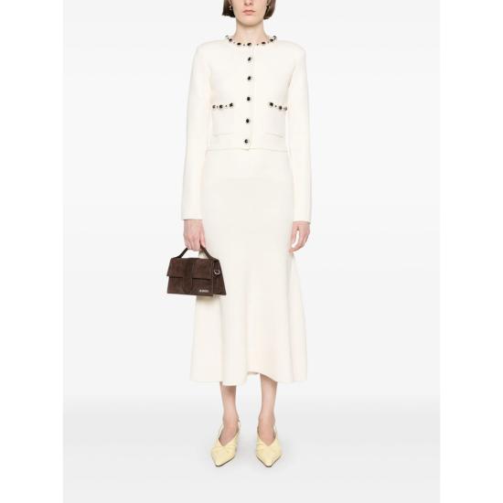 25SS 셀프 포트레이트 롱 스커트 SS25 165MSKA C CREAM NEUTRALS - SELF PORTRAIT