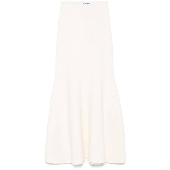 25SS 셀프 포트레이트 롱 스커트 SS25 165MSKA C CREAM NEUTRALS