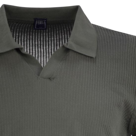 25SS 페델리 폴로 티셔츠 8UED5920 MILITARY GREEN - FEDELI