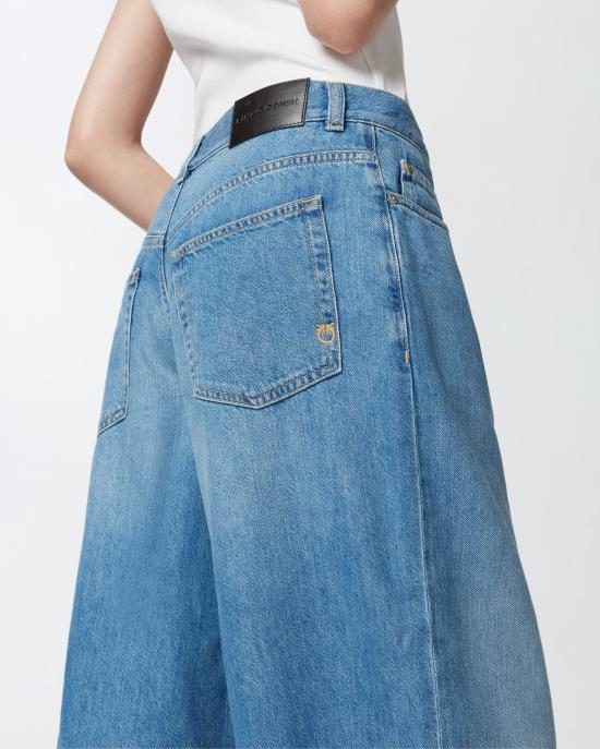  핑코 데님 팬츠 104601A2DR PJO Lav medio chiaro - PINKO