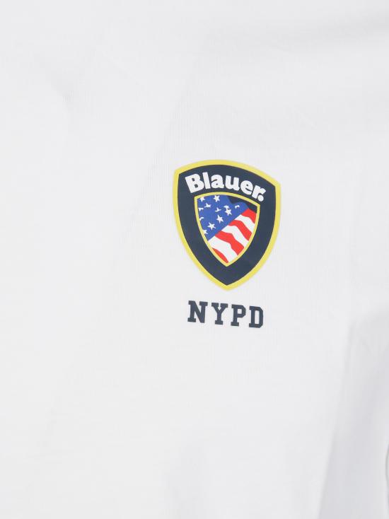 25SS 블라우어 반팔 티셔츠 BLUH02196 004547 100 BIANCO - BLAUER