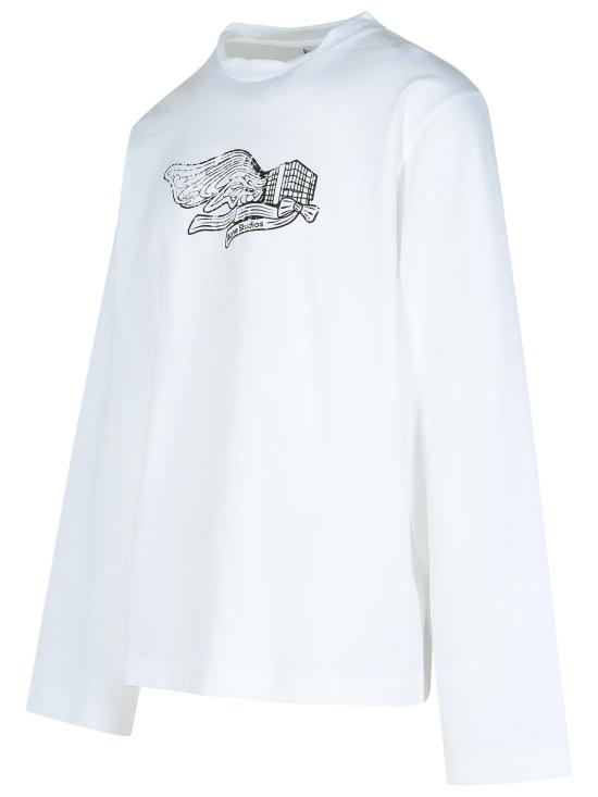 24FW 아크네 스튜디오 긴팔 티셔츠 BL0390183 White - ACNE STUDIOS