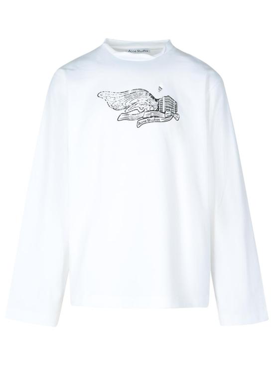 24FW 아크네 스튜디오 긴팔 티셔츠 BL0390183 White