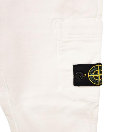 25SS [키즈] 스톤 아일랜드 스트레이트 팬츠 K1S166200005 WHITE - STONE ISLAND