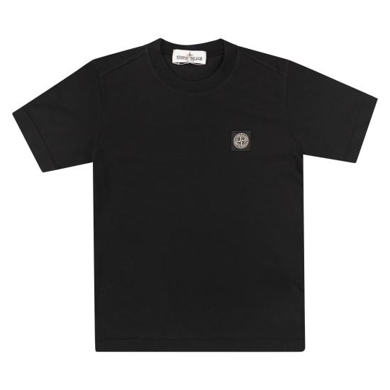 25SS [키즈] 스톤 아일랜드 티셔츠 K1S162100002 BLACK