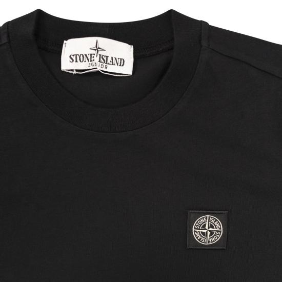 25SS [키즈] 스톤 아일랜드 티셔츠 K1S162100002 BLACK - STONE ISLAND